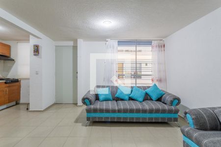 Sala - Comedor  de apartamento para alugar com 2 quartos, 56m² em Agrícola Oriental, Ciudad de México