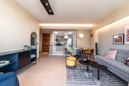 Sala - Comedor  de apartamento para alugar com 2 quartos, 108m² em Anáhuac I Sección, Ciudad de México