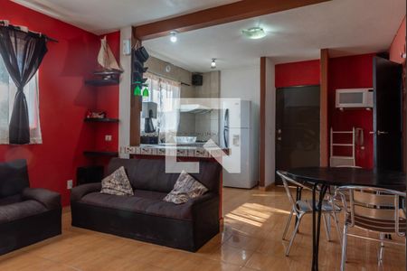 Sala - Comedor  de apartamento para alugar com 3 quartos, 80m² em Santa Catarina, Ciudad de México