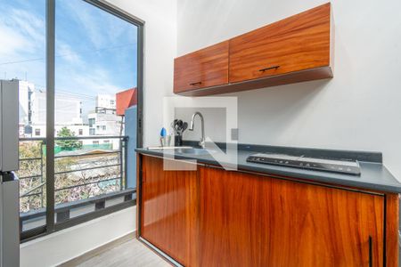 Cocina de apartamento para alugar com 1 quarto, 133m² em Roma Sur, Ciudad de México